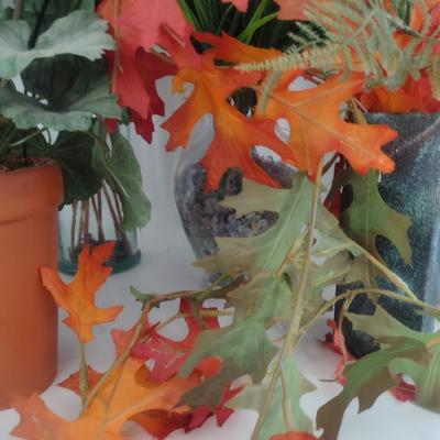 Nice Collection of Artificial Floral Arrangements with Planters