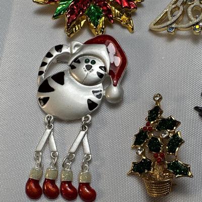 Holiday brooches & pendant