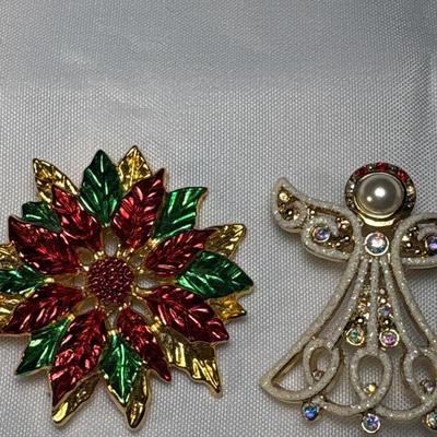 Holiday brooches & pendant