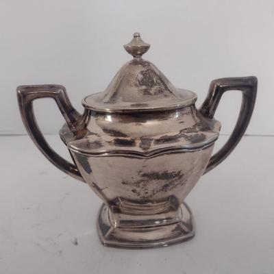 Vintage Yeching Sterling Silver Sugar Bowl 414 grams