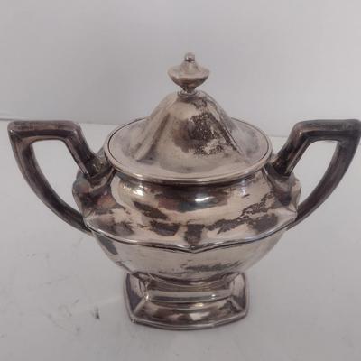Vintage Yeching Sterling Silver Sugar Bowl 414 grams