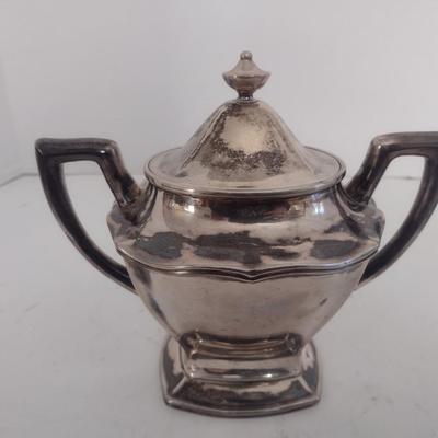 Vintage Yeching Sterling Silver Sugar Bowl 414 grams