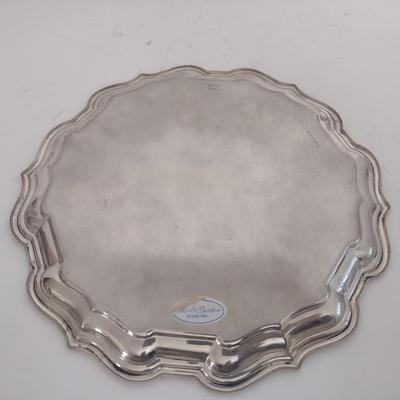 Vintage Reed & Barton Sterling Silver Platter Personalized 377 grams