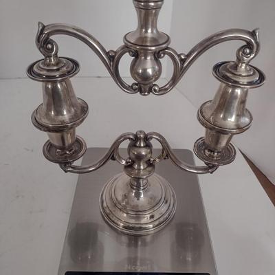 Pair of Vintage Double Arm Sterling Silver Candelabras Choice B 503 grams