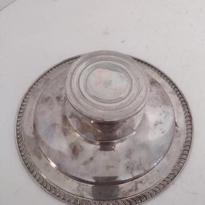 Vintage Weighted Sterling Silver Cake Plate