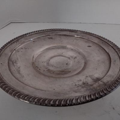 Vintage Weighted Sterling Silver Cake Plate