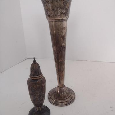 Pair of Weighted Sterling Silver Table Ware