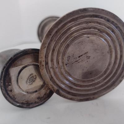 Pair of Weighted Sterling Silver Table Ware