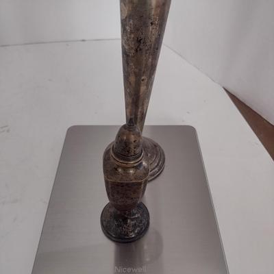 Pair of Weighted Sterling Silver Table Ware