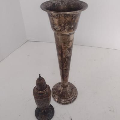 Pair of Weighted Sterling Silver Table Ware