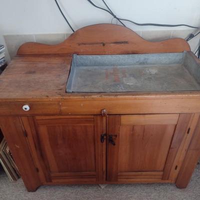Antique Solid Wood Dry Sink