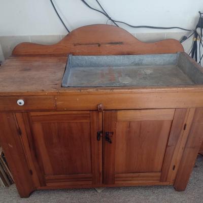 Antique Solid Wood Dry Sink