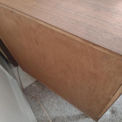Pair of Mid Century Modern Three Drawer Side Tables