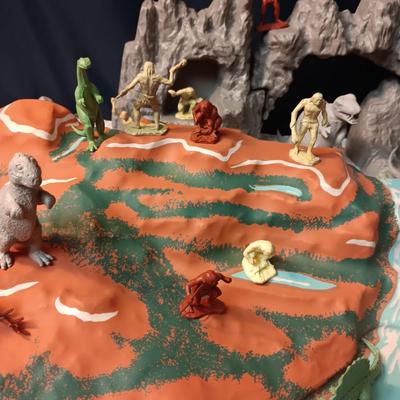 PREHISTORIC PLAYSET BY MARX (NO BOX)