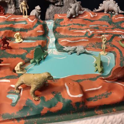 PREHISTORIC PLAYSET BY MARX (NO BOX)