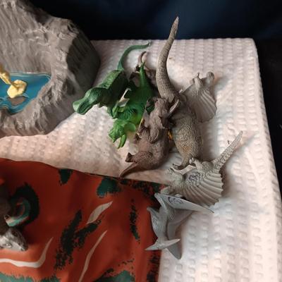 PREHISTORIC PLAYSET BY MARX (NO BOX)