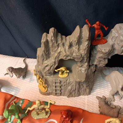 PREHISTORIC PLAYSET BY MARX (NO BOX)