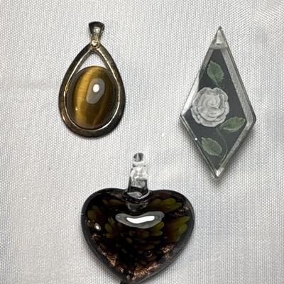 Sale Photo Thumbnail #213: Heart pendant is possibly Marano