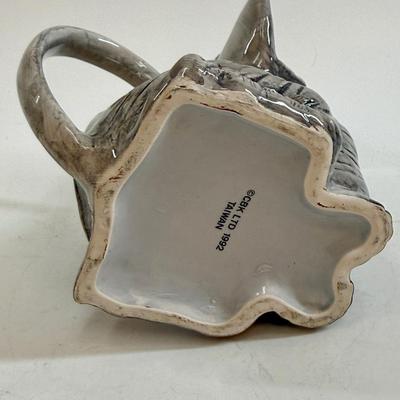 Sale Photo Thumbnail #169: Vintage ceramic elephant creamer or pitcher, produced by CBK Ltd in Taiwan in 1992.