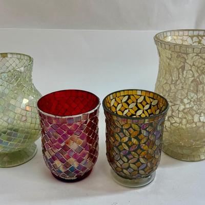 Sale Photo Thumbnail #537: Assorted sizes and colors for holding candles. All in good condition.