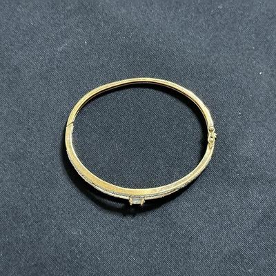 .925 STERLING TENNIS BRACELET WITH AQUAMARINE STONE