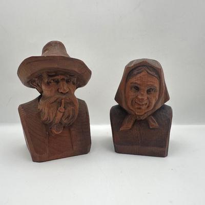 Carved Wooden Figural Sculptures
