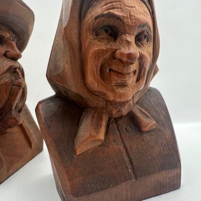 Carved Wooden Figural Sculptures