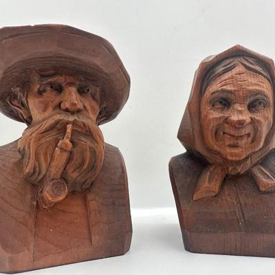 Carved Wooden Figural Sculptures