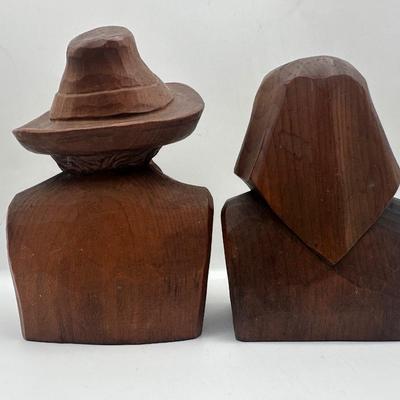 Carved Wooden Figural Sculptures