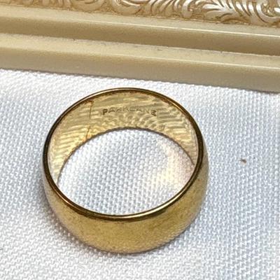 Sale Photo Thumbnail #314: See pics. Gold ring with figure is plastic.