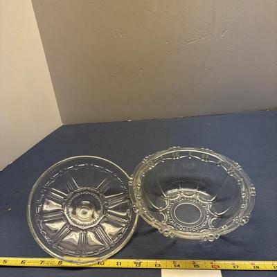 KIG Indonesia Clear Glass Candy Dish With lid