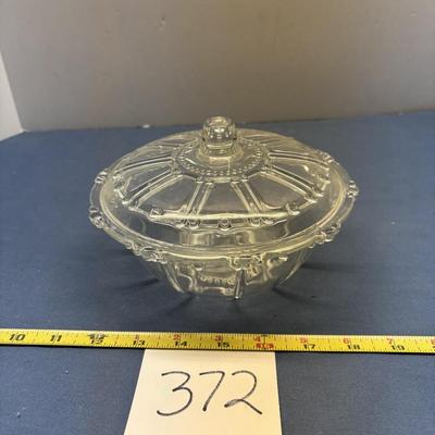 KIG Indonesia Clear Glass Candy Dish With lid