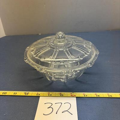 KIG Indonesia Clear Glass Candy Dish With lid