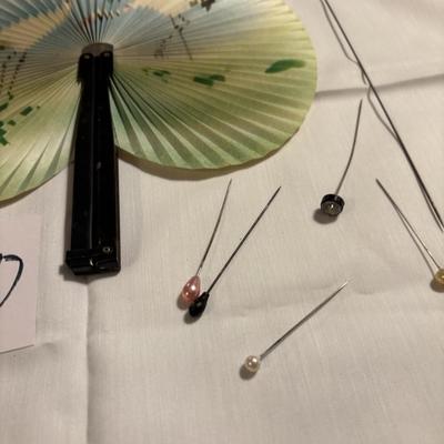 Vintage Fan and Hat Pins