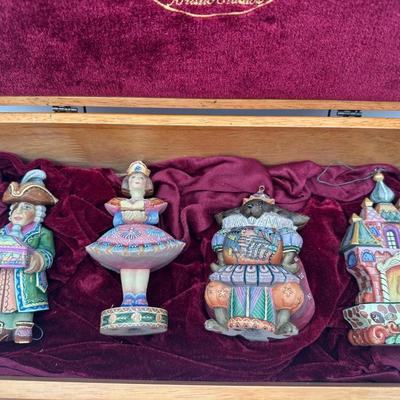 G. Debrekht Holiday Figurines & Ornaments with Wooden Box