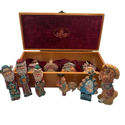 G. Debrekht Holiday Figurines & Ornaments with Wooden Box