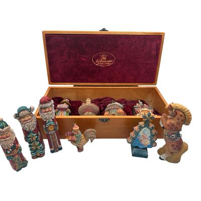 G. Debrekht Holiday Figurines & Ornaments with Wooden Box