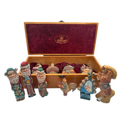 G. Debrekht Holiday Figurines & Ornaments with Wooden Box