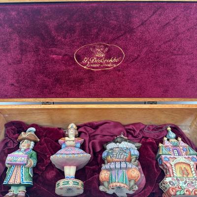 G. Debrekht Holiday Figurines & Ornaments with Wooden Box