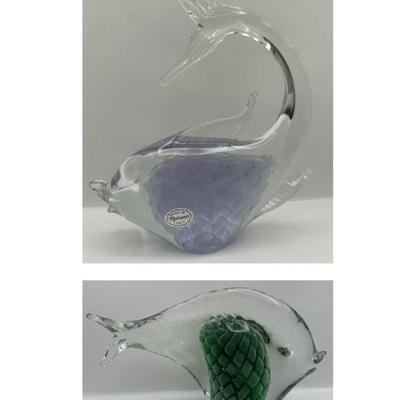 Pair of Large Murano Art Glass Fish