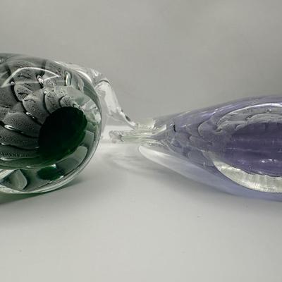 Pair of Large Murano Art Glass Fish
