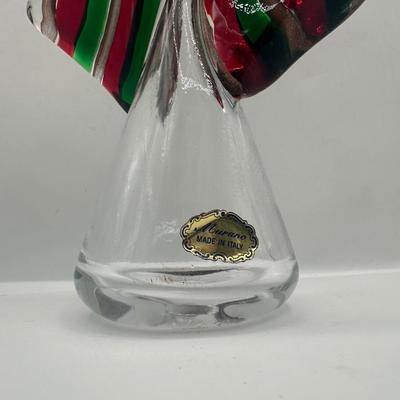 Pair of Murano Art Glass Christmas Trees