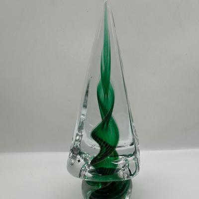 Pair of Murano Art Glass Christmas Trees