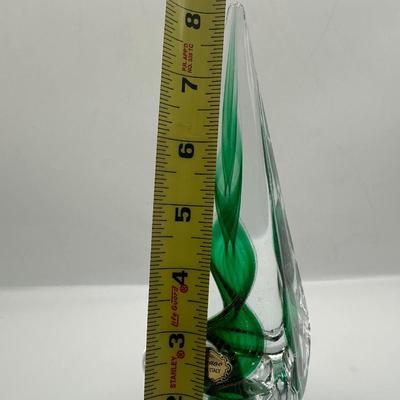 Pair of Murano Art Glass Christmas Trees