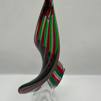 Pair of Murano Art Glass Christmas Trees