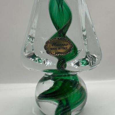 Pair of Murano Art Glass Christmas Trees