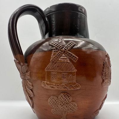 Antique Royal Doulton Lambeth Stoneware Pitcher