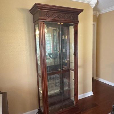 Pulaski Illuminated Glass Curio Cabinet