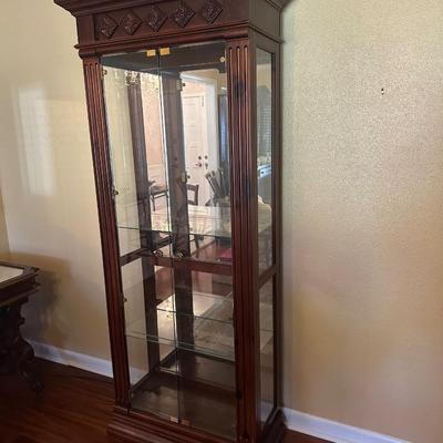Pulaski Illuminated Glass Curio Cabinet