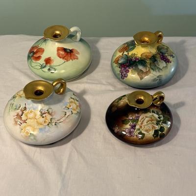 Hand Painted Porcelain Squat Vases (SF-LR)